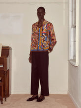 Bode Manhattan Island Silk Long Sleeve Shirt