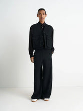 Black Wool Utility Gilet