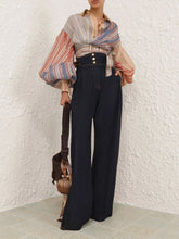 Zimmermann Night Sky Rebllion High-Waisted Denim Trousers