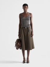 Prada Camouflage Green Technical Circle Skirt