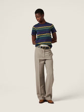 Miu Miu Blue and Green Striped Jersey T-Shirt