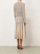 Zimmermann Cream Rebellion Striped Polo