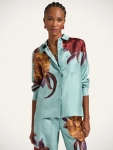 La DoubleJ Peony Print Silk Twill Boy Shirt