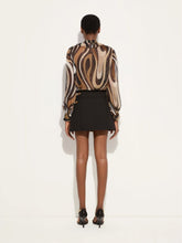 Pucci Black Wool Mini Skirt