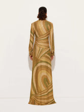 Pucci Gold Iride Print Jersey Lamé Dress