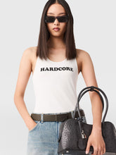 Stella McCartney Pure White Hardcore Slogan Tank Top