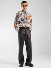 Fendi White Falena Print Silk Shirt