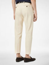 Tom Ford Ivory Brushed Cotton Drill Chino