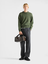 Prada Military Green Re-Cashmere Crew-Neck Sweater