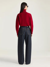 Givenchy Deep Red Wool Cashmere Turtleneck Sweater