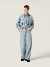 Miu Miu Light Blue Chambray High-Rise Jeans