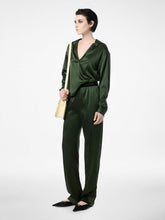Tom Ford Moss Green Stretch Silk Satin PJ Pants