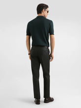 Dolce & Gabbana Dark Green Silk Polo Shirt
