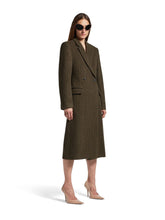 Balenciaga Standard Coat in Khaki and Brown