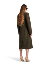 Balenciaga Standard Coat in Khaki and Brown