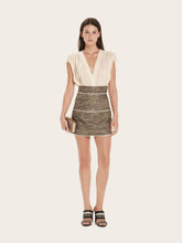 Zeus+Dione Voidra Textured Bodysuit in Beige