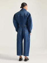 Givenchy Medium Blue Cropped Cocoon Cargo Jeans