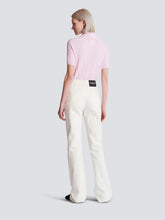 Balmain White High-Waist Straight-Leg Denim Jeans