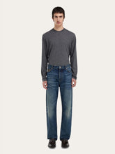 Ferragamo Vintage Blue Five-Pocket Straight-Leg Jeans