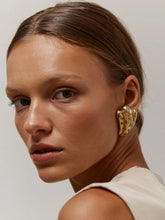 Paola Sighinolfi Gold Lis 18k Gold-Plated Textured Earrings