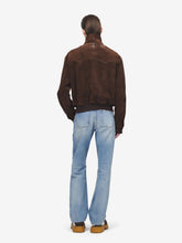 Alexander McQueen Dark Brown Suede Blouson Jacket