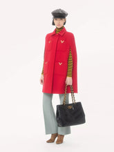 Valentino Garavani Black Laseine Nappa Leather Shopping Bag