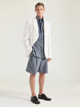 Givenchy Blue Checked Double Pleat Bermuda Shorts