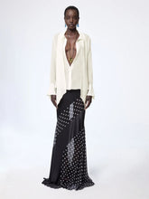 Nina Ricci Black Silk Mermaid Maxi Skirt