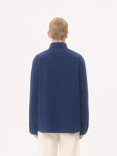 Valentino Garavani Cobalt Blue Shirt Jacket with Vgold