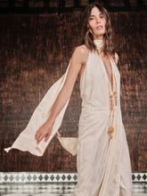 Johanna Ortiz Wildly Beautiful Ecru Halter Dress