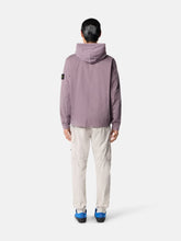 Stone Island Purple Grey Stretch Organic Cotton Twill Overshirt