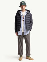 Moncler Navy Blue Vermeille Hooded Short Down Jacket