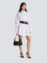 Balmain White Poplin Shirt Dress