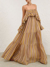 Zimmermann Rebellion Mustard Stripe Maxi Dress
