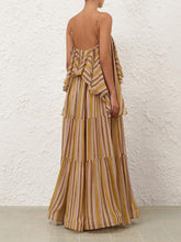 Zimmermann Rebellion Mustard Stripe Maxi Dress