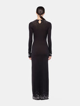 Rabanne Black Second-Skin Jersey Maxi Dress
