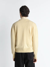 Lemaire Butter Yellow Wool and Cashmere Crewneck Sweater