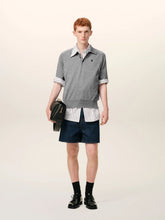 Ami Paris Grey Wool Short Sleeves Ami De Coeur Polo