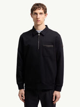 Moncler Dark Blue Cotton Half-Zip Sweatshirt