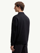 Moncler Dark Blue Cotton Half-Zip Sweatshirt