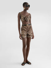 Dolce & Gabbana Leopard-Print Cotton Poplin Shorts