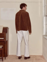Bode Brown Suede Overshirt
