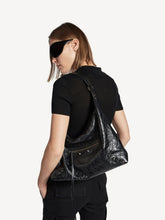 Balenciaga Le City Medium Hobo Bag in Black Lambskin