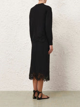 Zimmermann Black Luna Merino Lace Sweater