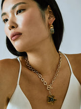 Lizzie Fortunato Organic Hoops in Aqua