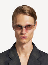 Balenciaga Invisible 2.0 Oval Sunglasses in Light Silver