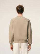 Ami Paris Taupe Beige Cotton Embossed Ami de Coeur Sweatshirt