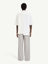 MM6 Maison Margiela White Two-Tone Cotton Poplin Shirt
