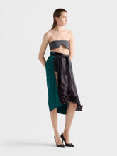 Prada Hematite Patchwork Midi Skirt
