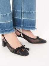 Valentino Garavani Black Valet Du Roi Slingback Pumps